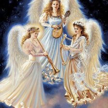 Схема вышивки «ангелы»