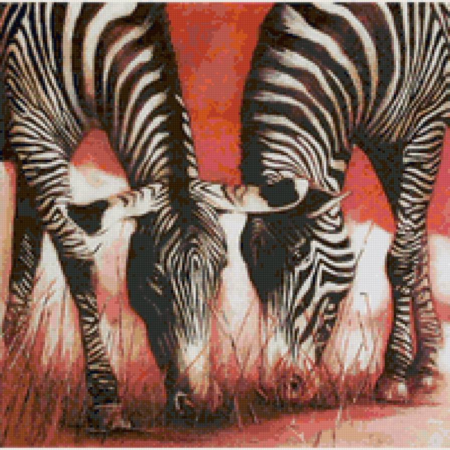 зебры - африка, природа, животные, подушка - предпросмотр