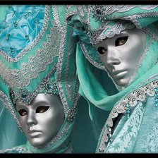 Схема вышивки «Венецианская маска 21»