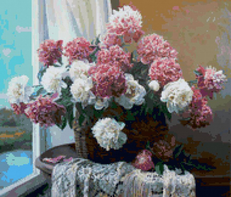 Букет пионов - пионы, букет, цветы - предпросмотр