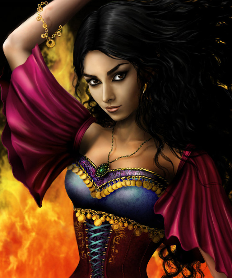 восток - портрет, девушки, картина, женский образ - оригинал