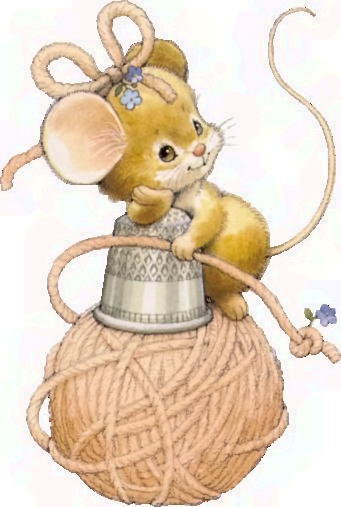мышка - рукоделие, мышка - оригинал