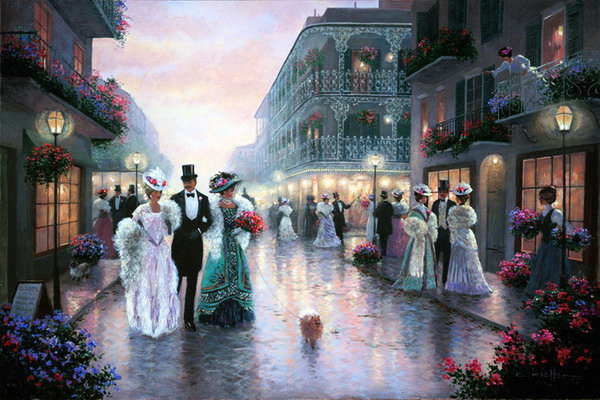 прогулка - картина - оригинал