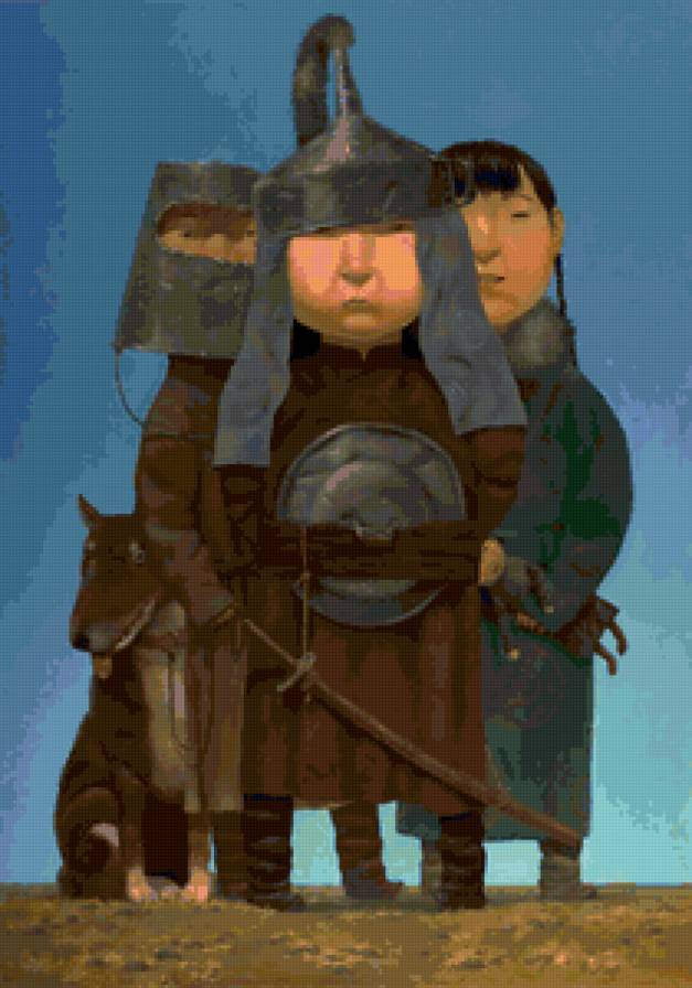 Зорикто Доржиев. Игра II - дети, современные художники - предпросмотр