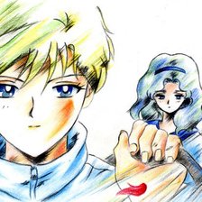 Схема вышивки «Харука и Мичиру»