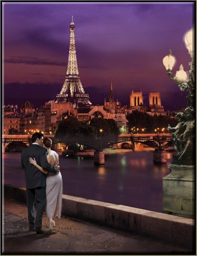 любовь - франция, город, отношения, париж, двое, роман, романтика, пары - оригинал