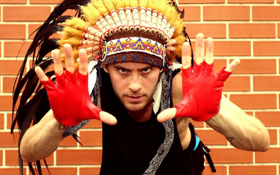 Джаред - перья, джаред лето, 30 stm, индеец - оригинал