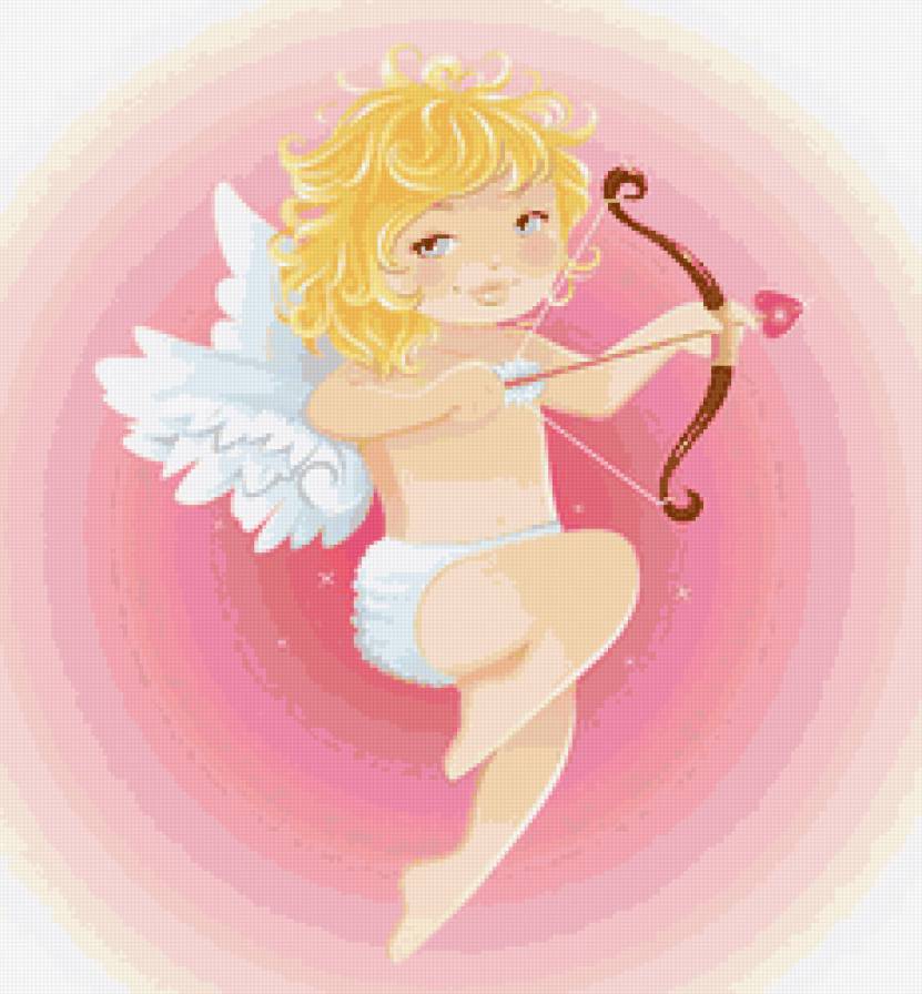 ангелочек - купидон, ангелы, амур, дети, ангел, стрелы - предпросмотр