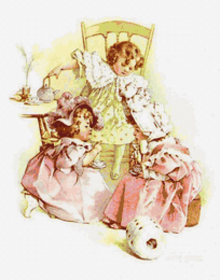 - Children Portrait - 005 - kids, maud humphrey, корпулентность, girl, дети, ретро - предпросмотр