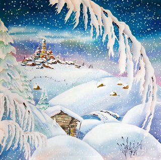 Зимняя сказка - зимние домики, снег, домики, природа, домик, зима, зимний пейзаж - оригинал
