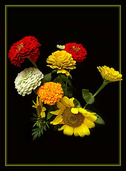 Букет - картина, цветы - оригинал