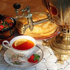 Оригинал схемы вышивки «русский чай» (№56646)