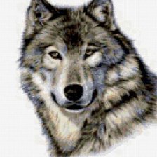 Оригинал схемы вышивки «Волк» (№56673)