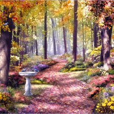 Схема вышивки «пейзаж»