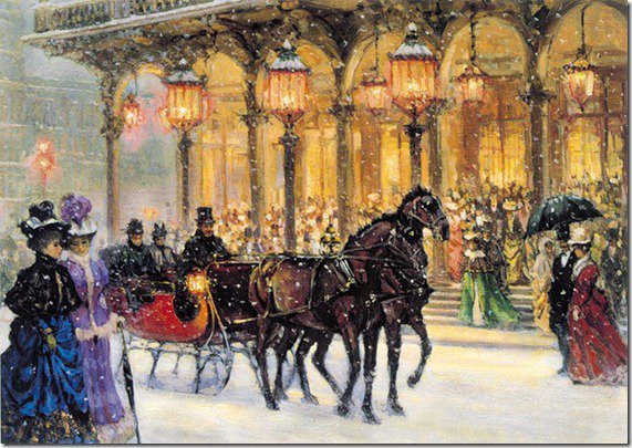 прогулка по городу - картина - оригинал