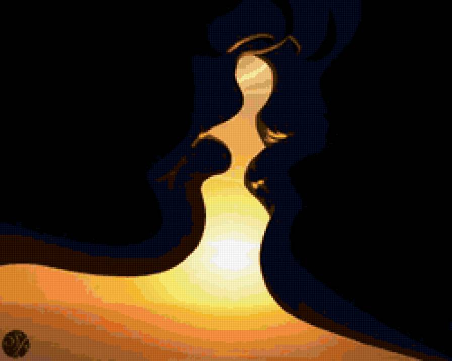 Поцелуй - монохром, губы, живопись - предпросмотр