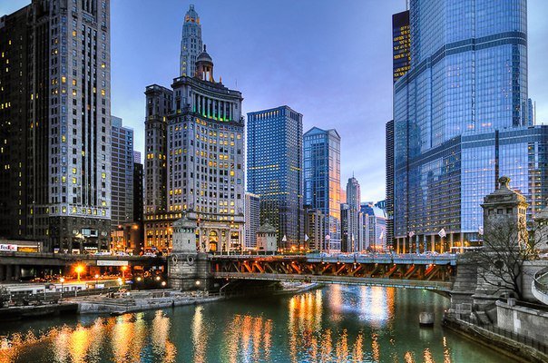 Чикаго - чикаго, город, мост - оригинал