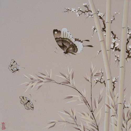 №57706 - подушка, бабочки - оригинал