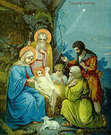 Оригинал схемы вышивки «Рождение Иисуса» (№57725)