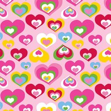 Схема вышивки «Heart print 02»