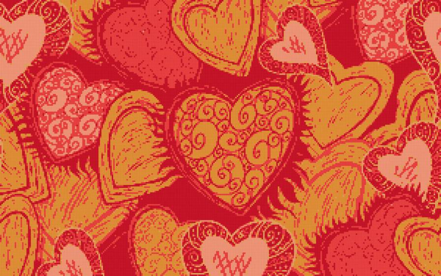 Heart print 08 - heart - предпросмотр