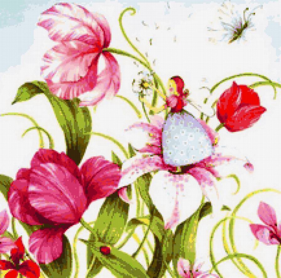 Цветочные феи - сказка, деткам, цветы, феечка, цветочные феи, тюльпаны - предпросмотр