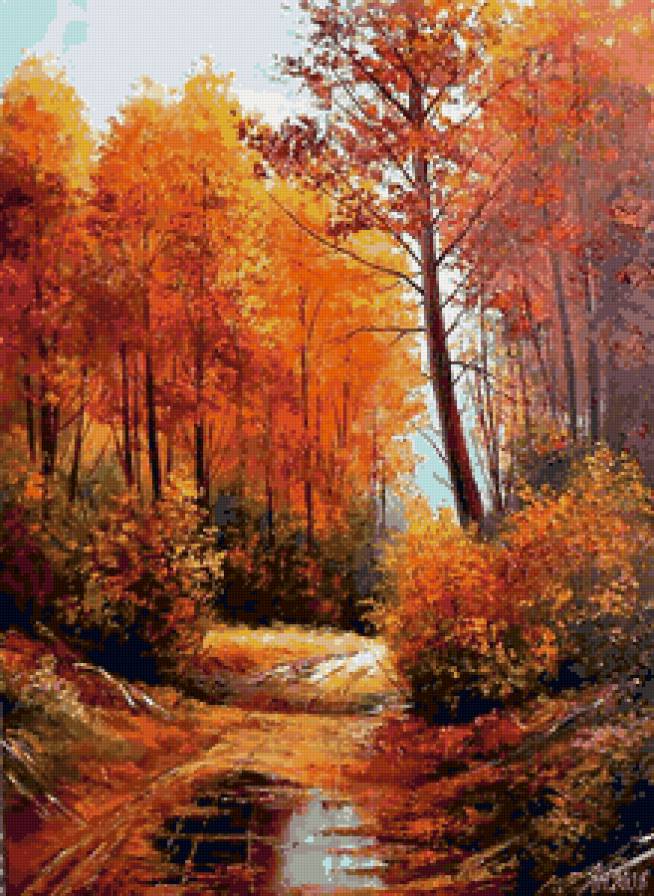 Золотая осень - пейзаж, природа, деревья, осень, осенняя, красота природы - предпросмотр