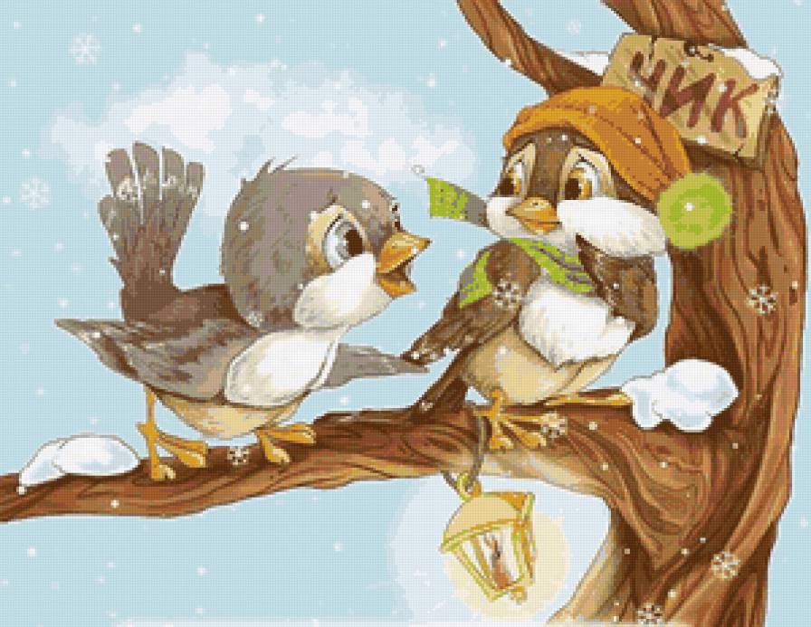 №58780 - животные, пейзаж, птицы - предпросмотр