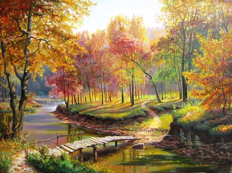 Осень в лесу - осень, деревья, красота природы, природа, осенняя, пейзаж - оригинал