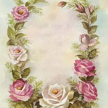 Оригинал схемы вышивки «Салфетка с розами» (№59455)