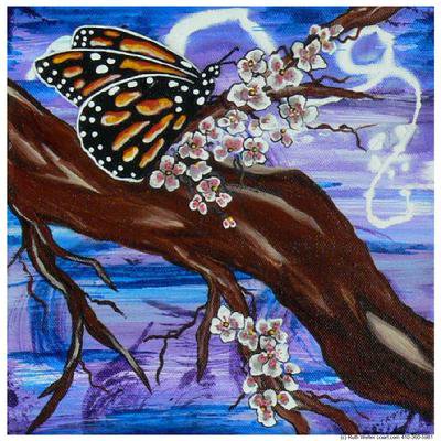 Бабочка и цветы - нежные лепестки, красота, цветок, бабочка, цветы - оригинал