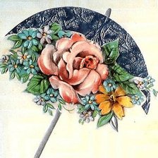 Оригинал схемы вышивки «Ретро зонтик» (№59821)