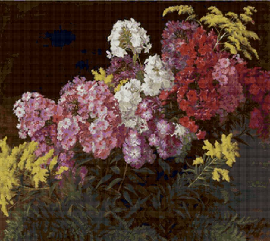 флоксы в букете - букет, флоксы, цветы - предпросмотр