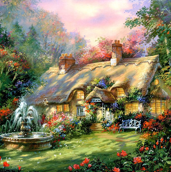 Домик2 - домик, пейзаж - оригинал