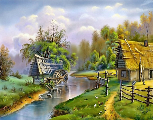 природа - природа, лес, речка - оригинал