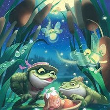 Дюймовочка и жабы
