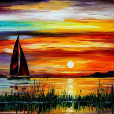 Схема вышивки «Парус»