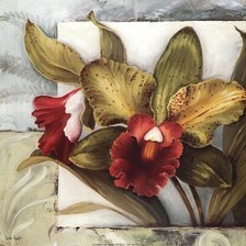 Оригинал схемы вышивки «Орхидеи» (№61196)