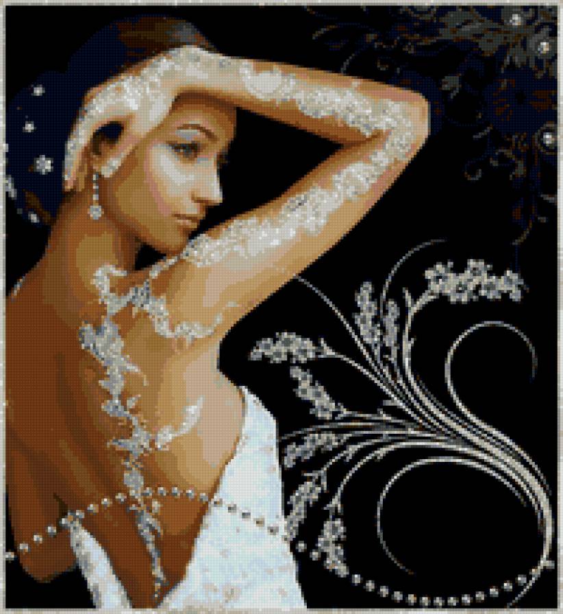 девушка с бусами - люди - предпросмотр