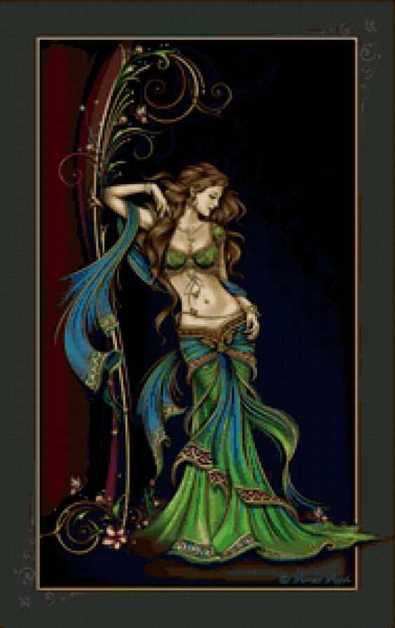 девушка - восток, портрет, женщина, образ, картина, девушки - предпросмотр