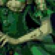 Предпросмотр схемы вышивки «эльф в зеленом» (№62757)