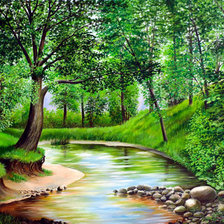 Схема вышивки «Пейзаж»