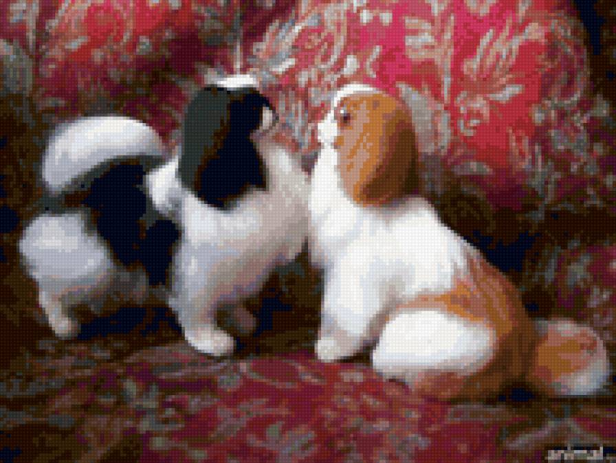 0018 - живопись, красота, картина, животные, собака - предпросмотр