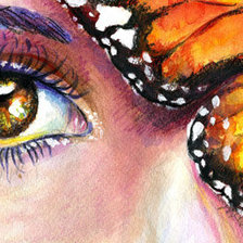 Схема вышивки «глаза»