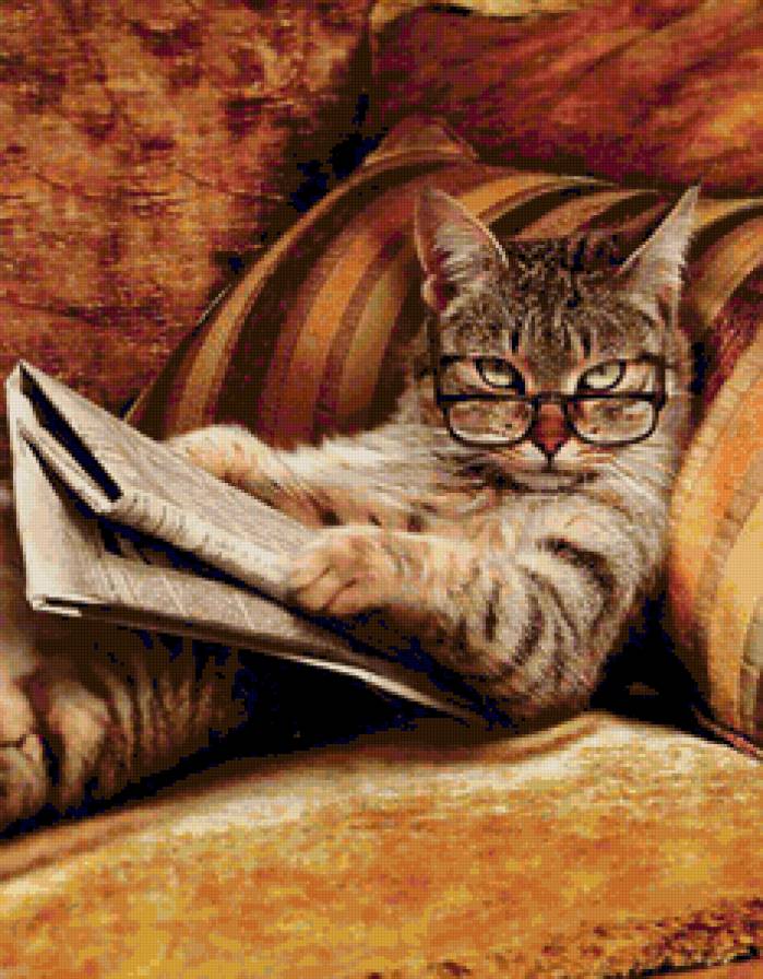 серия "Кошки" 2 - черно-белый, леопард, животные, кошки - предпросмотр