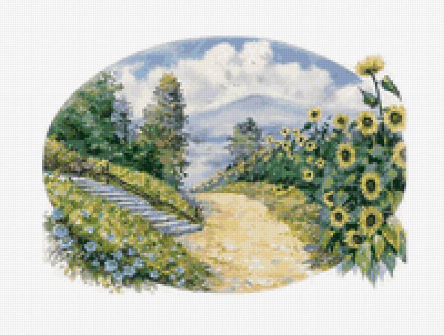 Украина.дорога через поле - моя страна - предпросмотр