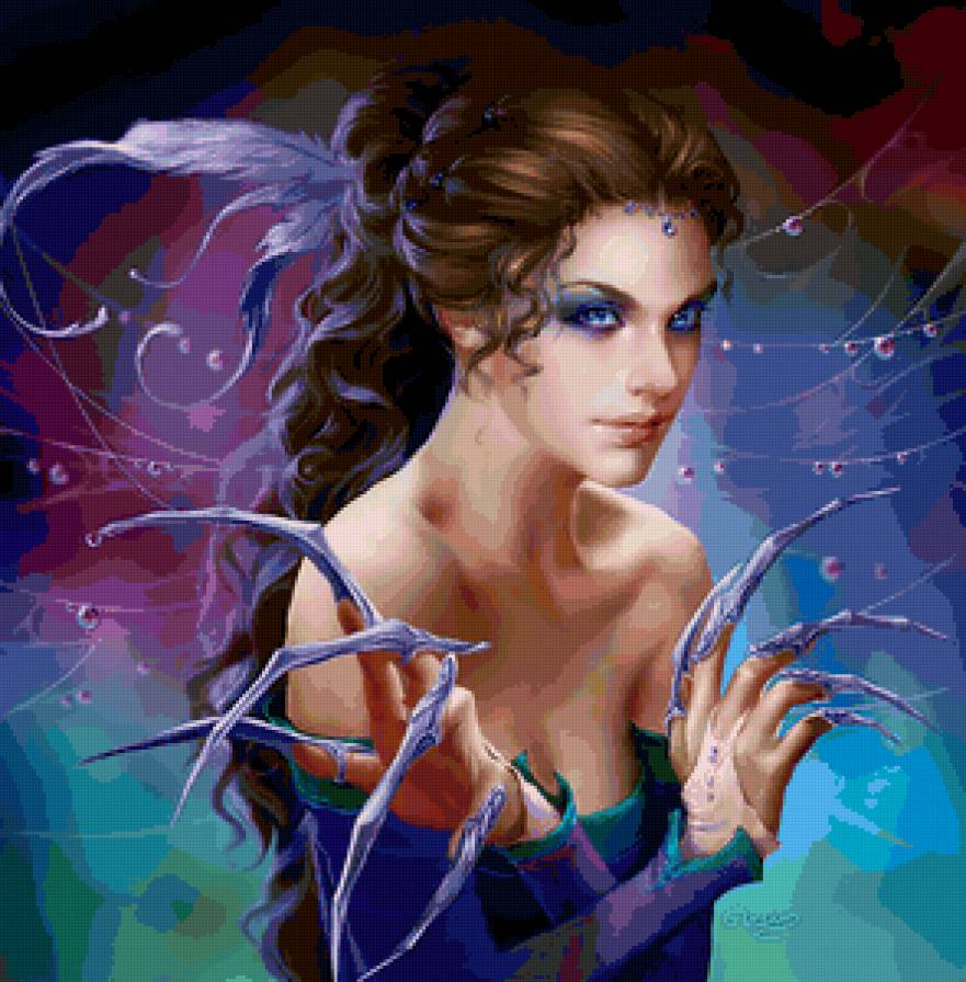 королева пауков - сказка, волшебница, паучиха, девушка - предпросмотр