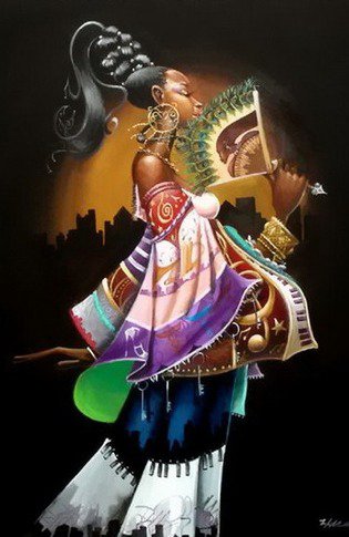 девушка - африка, девушки, женщина, картина, образ, мотив - оригинал