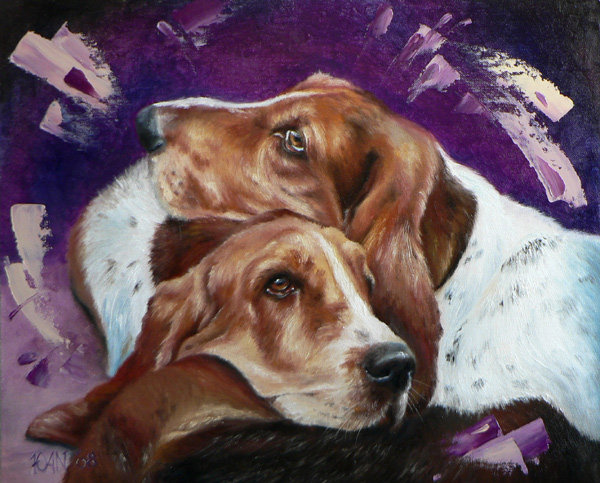 №66518 - пара, собаки, животные - оригинал