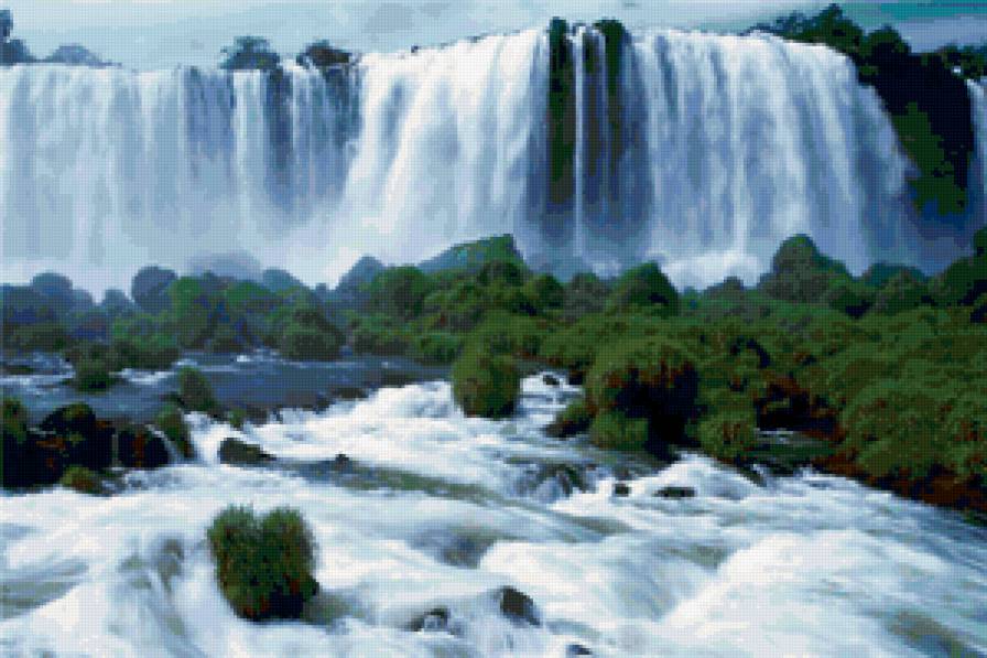 водопад - водопад, гора.река - предпросмотр